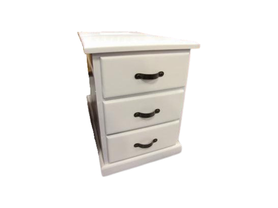 Donnelly 3 Drw Bedside (White)