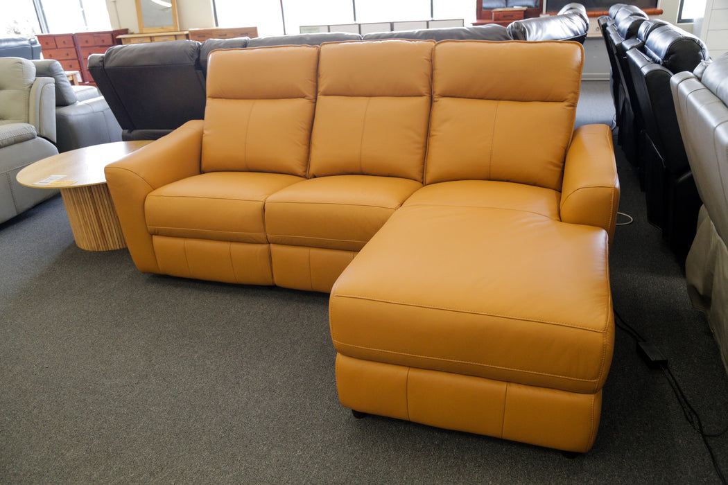 Fleming 3 Seater Electric Recliner Chaise Sofa