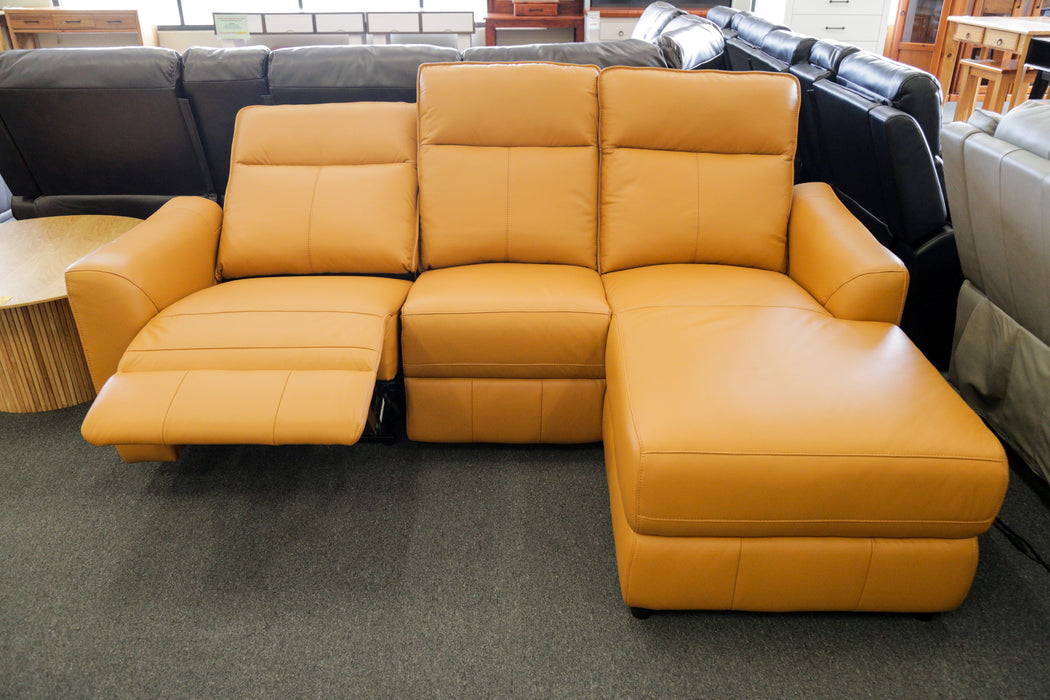 Fleming 3 Seater Electric Recliner Chaise Sofa