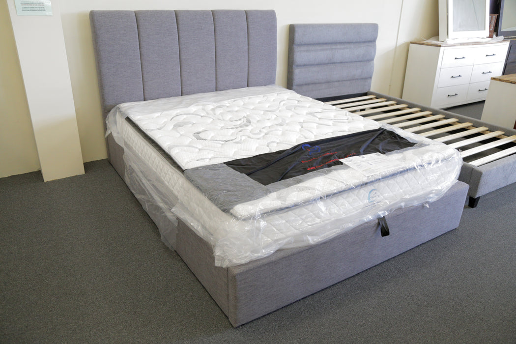 Gary Fabric King Bed with Gas Lift