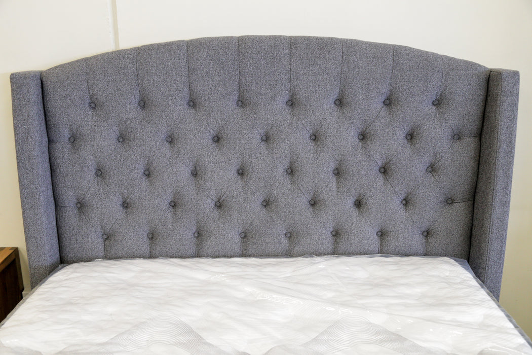 Heather Fabric Queen Bed