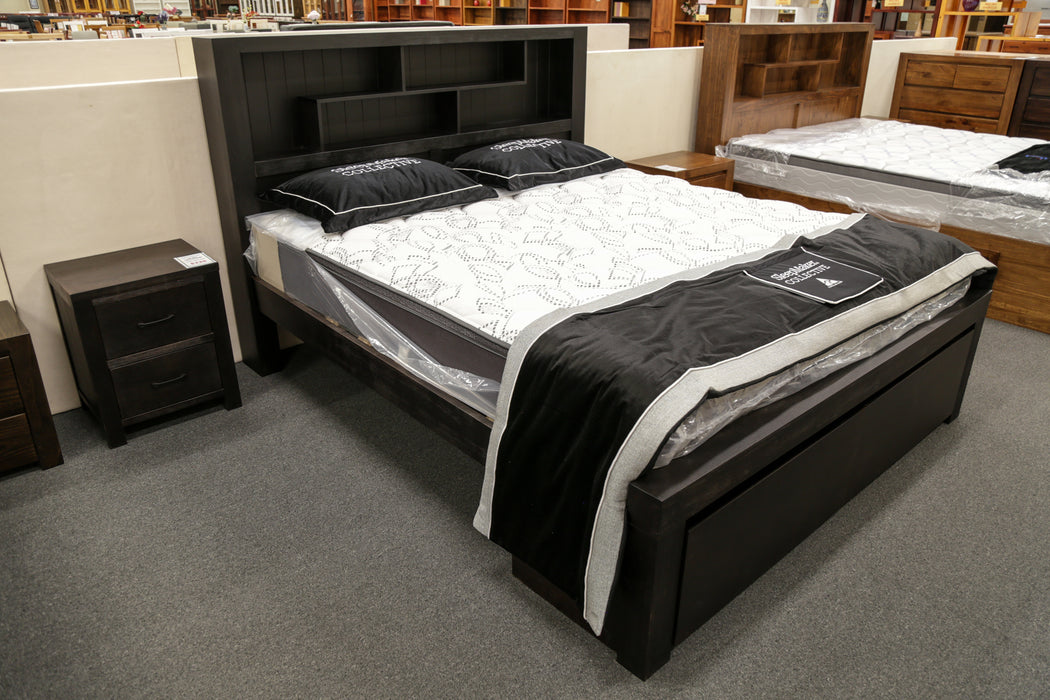 Malaga Queen Bed with 2 Bedend Drawers